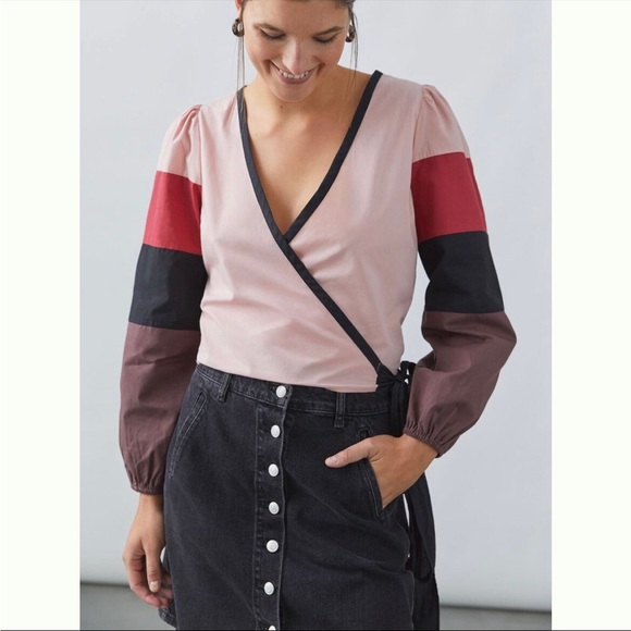 Anthropologie Forever That Girl Wrap Blouse - Size S - Picture 1 of 7